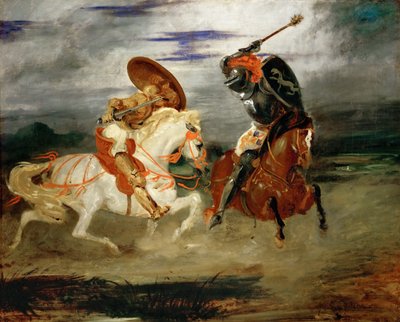 Cavalieri che combattono in campagna da Ferdinand Victor Eugene Delacroix