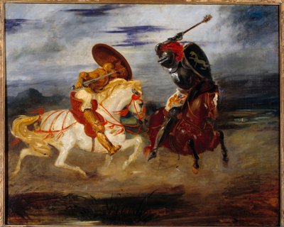 Cavalieri che combattono in campagna da Ferdinand Victor Eugene Delacroix