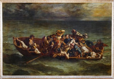 Le Naufrage de Don Juan - Il naufragio di Don Juan. Salone del 1841 ... da Ferdinand Victor Eugene Delacroix