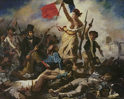 La libertà che guida il popolo, 28 luglio 1830 da Ferdinand Victor Eugene Delacroix