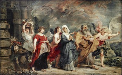 La fuga di Lot da Ferdinand Victor Eugene Delacroix