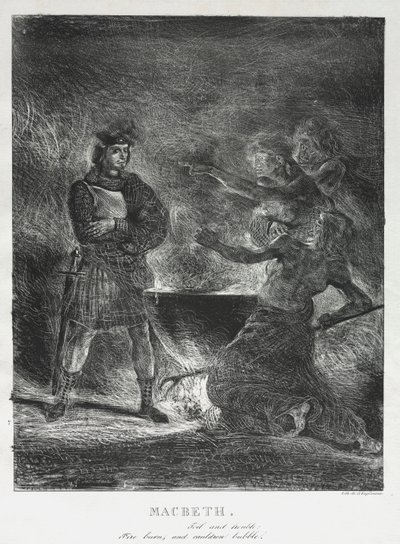 Macbeth consulta le streghe da Ferdinand Victor Eugene Delacroix