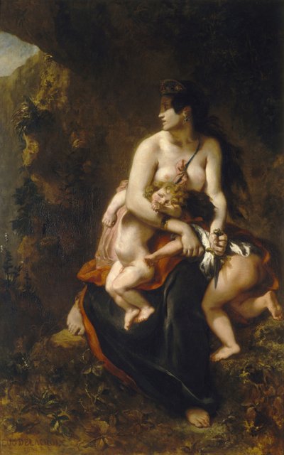 Medea Médee furiosa da Ferdinand Victor Eugene Delacroix