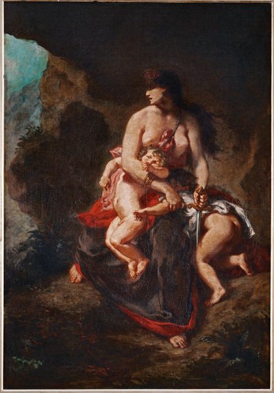 Medea furieuse - Medea iraconda ... da Ferdinand Victor Eugene Delacroix