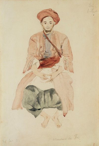 Mercante di Fez, c.1832 da Ferdinand Victor Eugene Delacroix