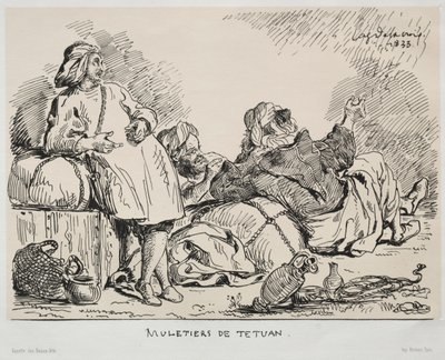 Muli di Tétuan, 1833 da Ferdinand Victor Eugene Delacroix