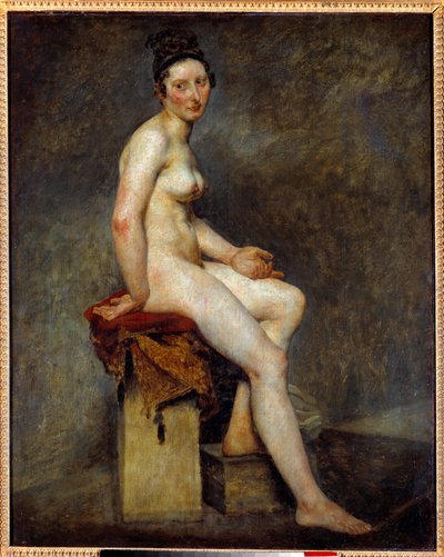 Nudo seduto dice Miss Rose da Ferdinand Victor Eugene Delacroix