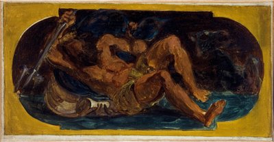 Nettuno che calma le onde: Schizzo per il Salon de la Paix all