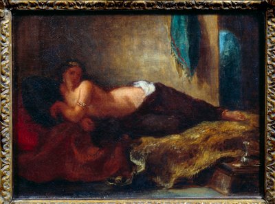 Odalisca. Dipinto di Eugene Delacroix da Ferdinand Victor Eugene Delacroix