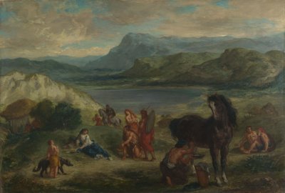 Ovidio tra gli Sciti da Ferdinand Victor Eugene Delacroix