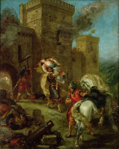 Rebecca rapita dal Templare, Sir Brian de Bois-Guilbert da Ferdinand Victor Eugene Delacroix