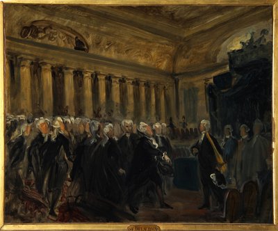 Rivoluzione francese, Assemblea costituente del 1789: Honoré Gabriel Riqueti, conte di Mirabeau davanti a Henri Evrard, marchese di Dreux-Brézé da Ferdinand Victor Eugene Delacroix