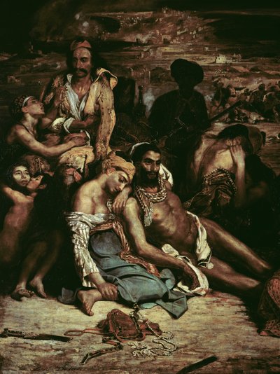 Scene dal massacro di Chio (dettaglio) da Ferdinand Victor Eugene Delacroix