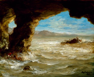 Naufragio sulla costa da Ferdinand Victor Eugene Delacroix