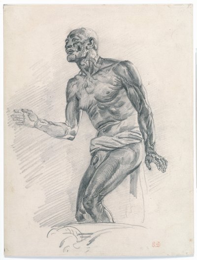 Studio di un nudo maschile: Studio per 
