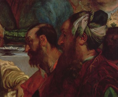 Studio di due teste (dopo Le Nozze di Cana di Veronese), 1820 da Ferdinand Victor Eugene Delacroix
