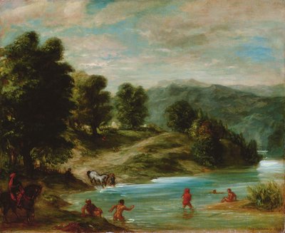 Le rive del fiume Sebou, 1858 da Ferdinand Victor Eugene Delacroix