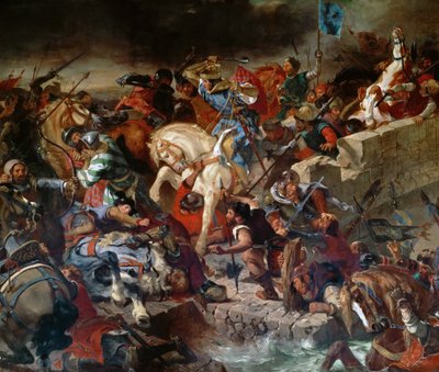 La Battaglia di Taillebourg, 21 luglio 1242 da Ferdinand Victor Eugene Delacroix