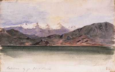 La costa della Spagna a Salobreña da Ferdinand Victor Eugene Delacroix