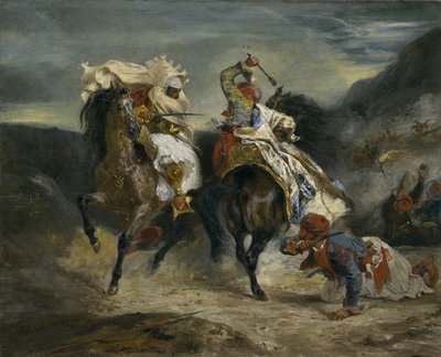Il combattimento del Giaour e Hassan da Ferdinand Victor Eugene Delacroix