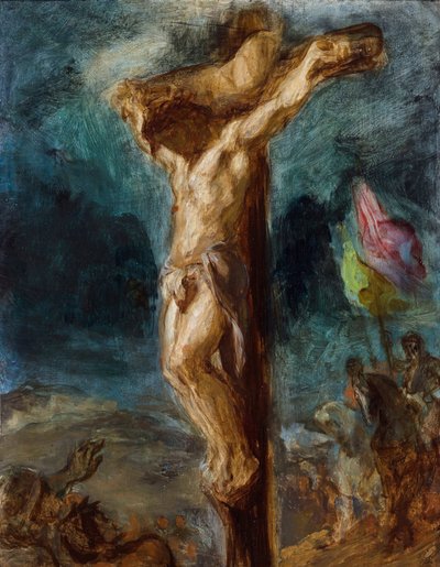 La Crocifissione di Delacroix, Eugène (1798-1863) da Ferdinand Victor Eugene Delacroix