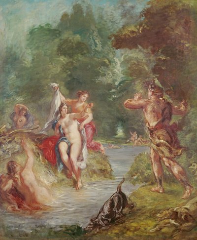 Le quattro stagioni, estate: Diana e Atteone, 1862 da Ferdinand Victor Eugene Delacroix