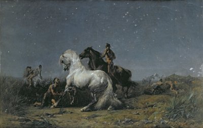 I ladri di cavalli, XIX secolo da Ferdinand Victor Eugene Delacroix