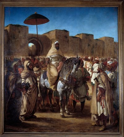 Il Sultano del Marocco Muley Abd Err Rahman da Ferdinand Victor Eugene Delacroix