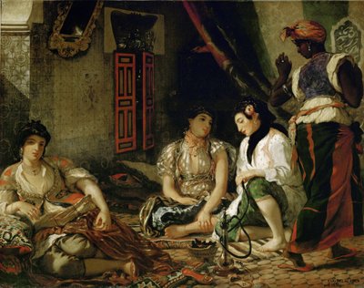 Le donne di Algeri nei loro appartamenti da Ferdinand Victor Eugene Delacroix