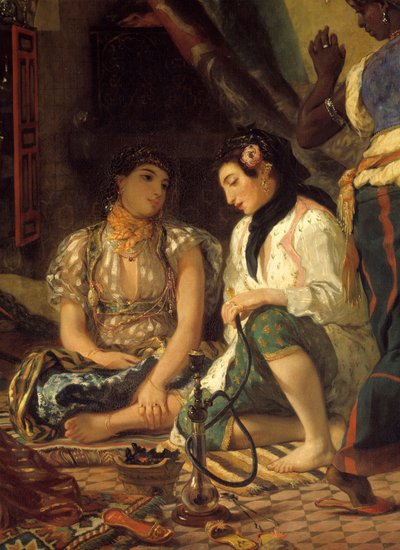 Le donne di Algeri nel loro appartamento (dettaglio) da Ferdinand Victor Eugene Delacroix