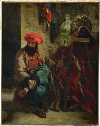 Turco con sella ... da Ferdinand Victor Eugene Delacroix