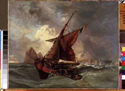 Una nave nella tempesta da Ferdinand Victor Eugene Delacroix