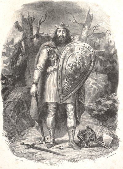 Senza titolo, inciso da Godefroy Engelmann da Ferdinand Victor Eugene Delacroix