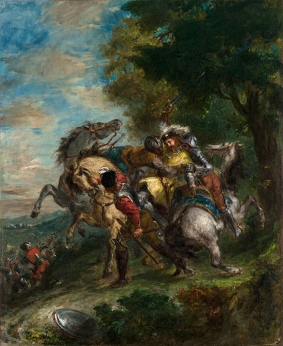 Weislingen catturato dagli uomini di Gotz da Ferdinand Victor Eugene Delacroix
