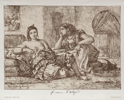 Le donne di Algeri, 1833 da Ferdinand Victor Eugene Delacroix