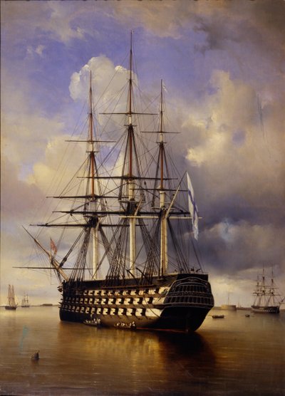 Corazzata russa Imperator Aleksandr I Imperatore Alessandro I, 1840 da Ferdinand Victor Perrot