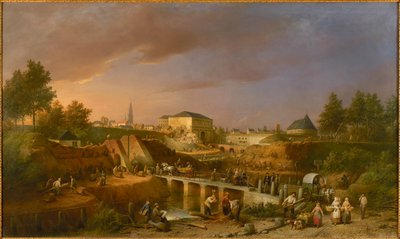 Demolizione della Porta di San Giorgio nel 1866, 1869 da Ferdinand de Braekeleer the Elder