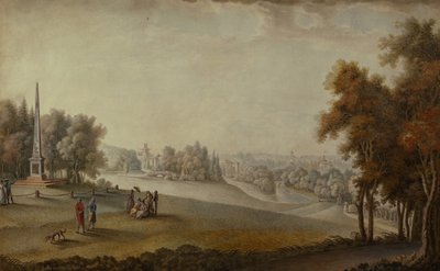 Veduta del parco a Tsarskoye Selo, 1793 da Ferdinand de Meys
