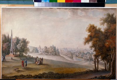 Veduta del parco a Tsarskoye Selo da Ferdinand de Meys