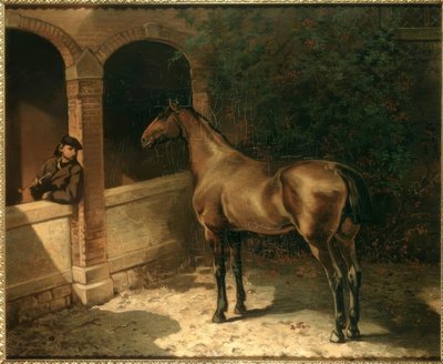 Cavallo e fumatore da Louis Ferdinand von Rayski
