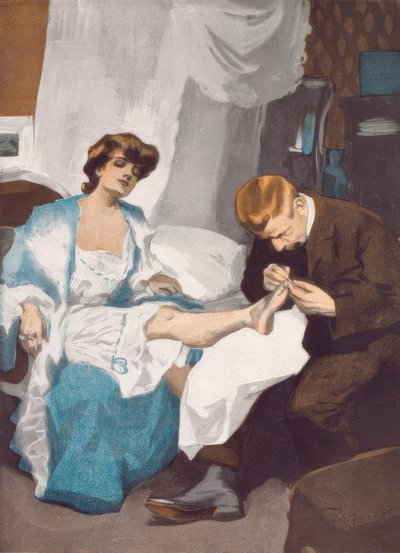 Pedicure. / Per favore, solo molto bello, mi fidanzo oggi. da Ferdinand von Reznicek