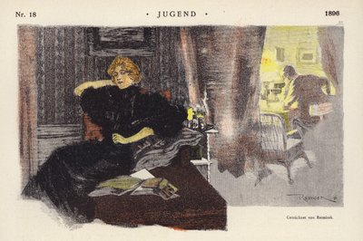 Donna a casa la sera da Ferdinand von Reznicek