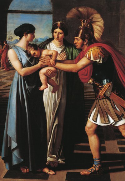 Andromaca che intercetta Ettore alla Porta Scea (dettaglio) da Ferdinando Castelli
