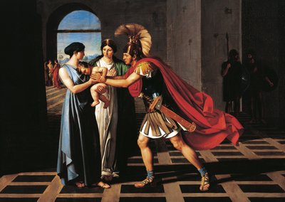 Andromaca che intercetta Ettore alla Porta Scea da Ferdinando Castelli