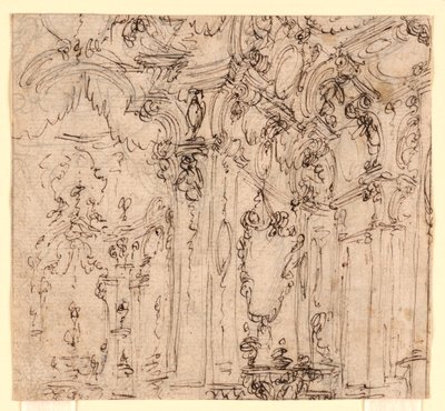 Scenografia: Sala in un palazzo da Ferdinando Galli Bibiena