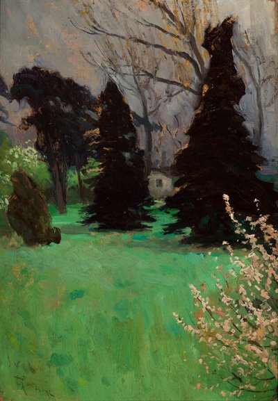 Parco a Włochy vicino a Cracovia da Ferdynand Ruszczyc