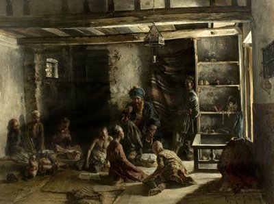 Una Scuola Orientale, 1885 da Ferencz Frans Eisenhut