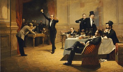 La cena, 1837 da Ferencz Paczka