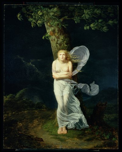 Giovane donna sorpresa da una tempesta, 1799 da Fereol Bonnemaison
