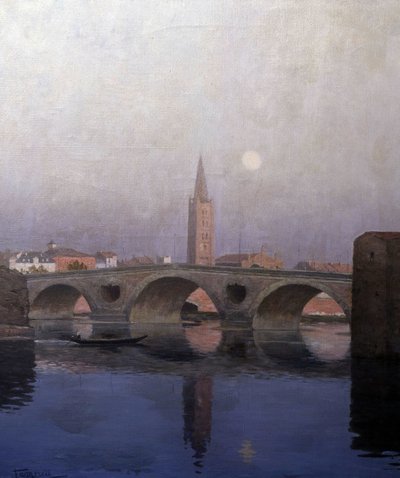 Le Pont Neuf a Tolosa, inizio XX secolo da Fernand Antonin Mercié
